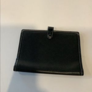 Coach leather notebook